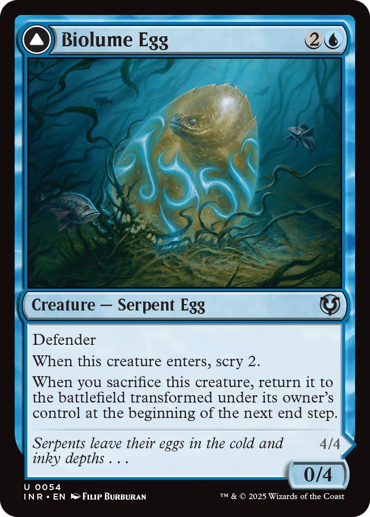 (英)【Foil】生物光の卵 / Biolume Egg - 生物光の海蛇 / Biolume Serpent【INR】 No.054