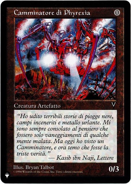 (イタリア語)Camminatore di Phyrexia / Phyrexian Walker【LST】 No.893