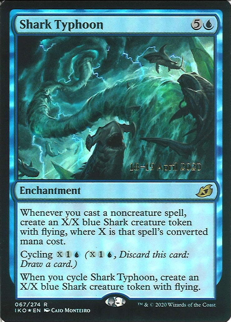 (英)【Foil】サメ台風 / Shark Typhoon【IKO】プレリリースプロモ No.067