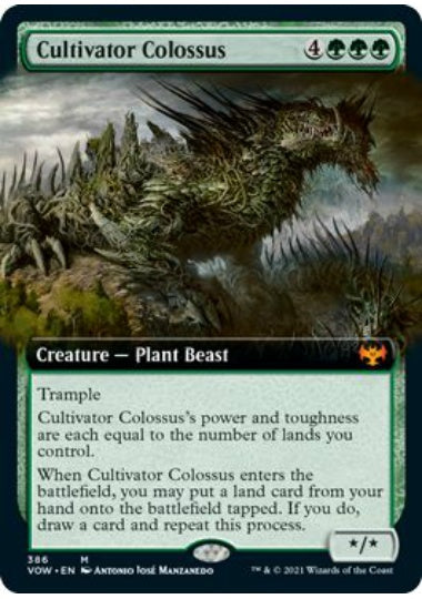(英)【Foil】耕作する巨躯 / Cultivator Colossus ★拡張枠★ 【VOW】 No.386