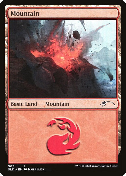(英)【Foil】山 / Mountain【SLD】 No.569