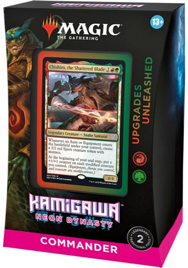 (英)神河：輝ける世界 統率者デッキ「解き放たれた強化」 / Kamigawa: Neon Dynasty Commander Deck "Upgrades Unleashed"【BOX】 ※発送方法は「ゆうパック」を選択してください。