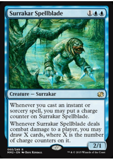 (英)【Foil】サラカーの呪文刃 / Surrakar Spellblade【MM2】 No.060