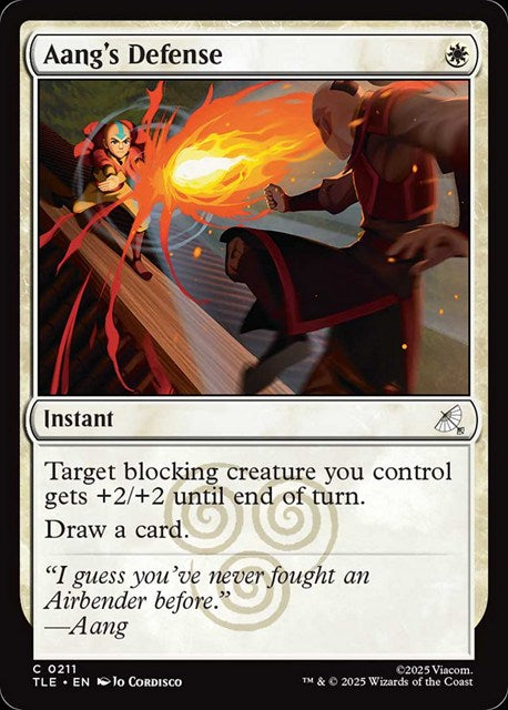 (英)【Foil】アンの守勢 / Aang's Defense【TLE】 No.211