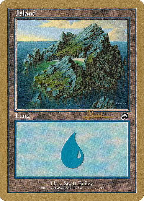 (英)島 / Island【WC01】 World Championship Decks 2001 Antoine Ruel 金枠 No.106