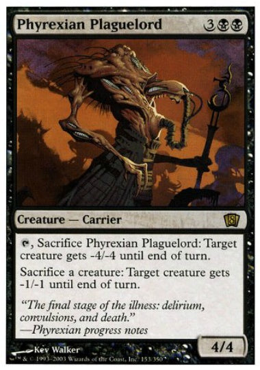 (英)【Foil】ファイレクシアの疫病王 / Phyrexian Plaguelord【8ED】 No.153
