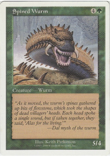 (英)針刺ワーム / Spined Wurm【PRM】 Top Deck Magazineプロモ No.192