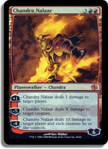 (英)【Foil】チャンドラ・ナラー / Chandra Nalaar【JVSC】絵違いFoil No.034