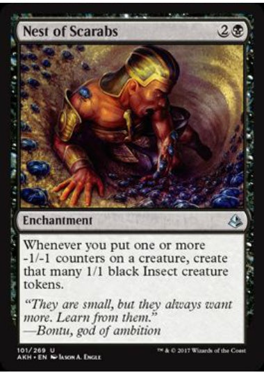 (英)【Foil】スカラベの巣 / Nest of Scarabs【AKH】 No.101