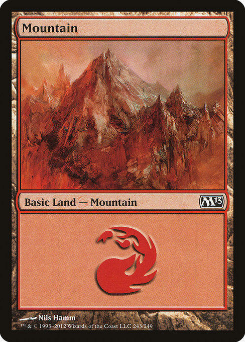 (英)【Foil】山 / Mountain【M13】 No.243