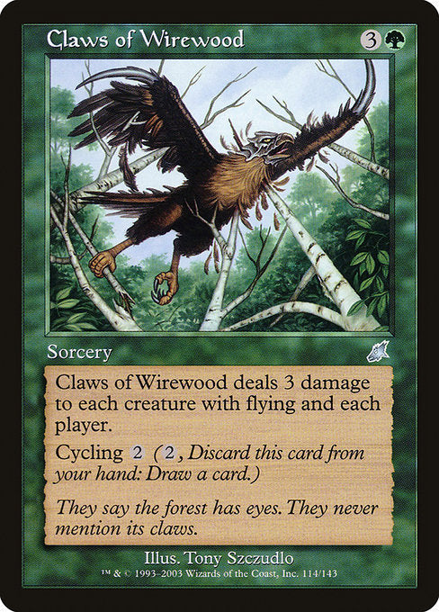 (英)【Foil】ワイアウッドのかぎ爪 / Claws of Wirewood【SCG】 No.114