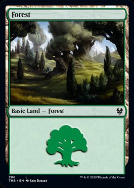 (英)【Foil】森 / Forest【THB】 No.286