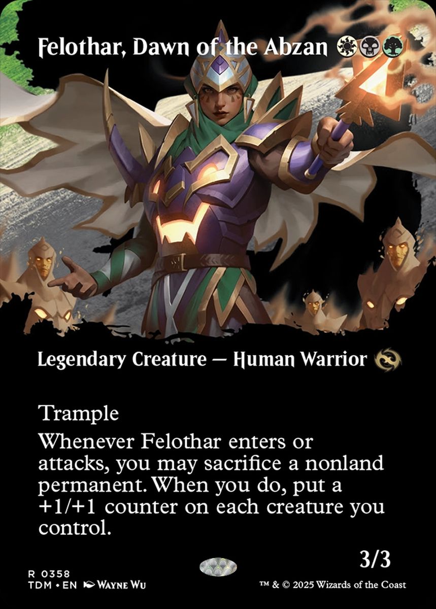 (英)アブザンの夜明け、フェロザー / Felothar, Dawn of the Abzan ★ボーダーレス★(士族) 【TDM】 No.358