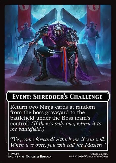 (英)Event: Shredder's Challenge 【TMC-TOKEN】 No.024