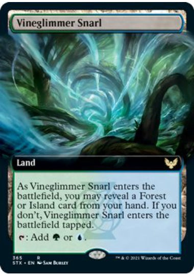 (英)【Foil】蔦明の交錯 / Vineglimmer Snarl ★拡張枠★ 【STX】 No.365