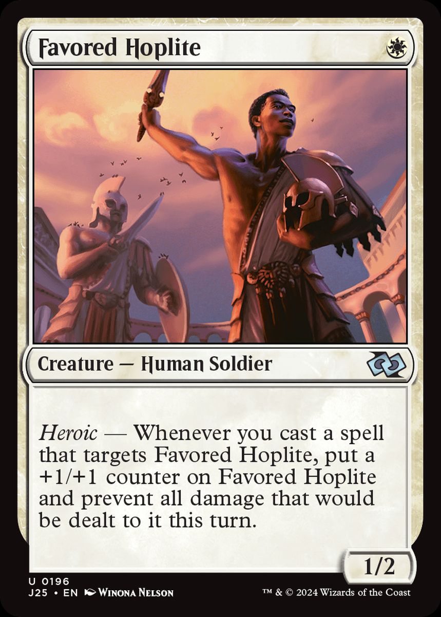 (英)恩寵の重装歩兵 / Favored Hoplite【J25】 No.196
