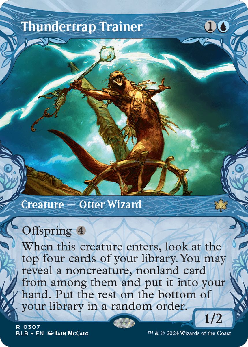 (英)【Foil】稲妻罠の教練者 / Thundertrap Trainer ★ショーケース枠★(森林) 【BLB】 No.307