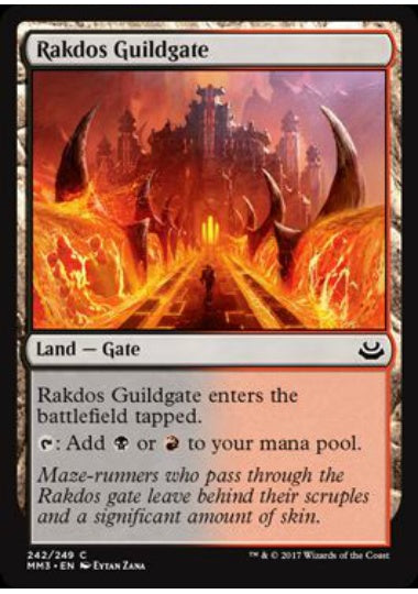 (英)【Foil】ラクドスのギルド門 / Rakdos Guildgate【MM3】 No.242