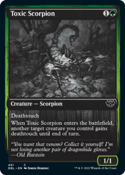 (英)【Foil】毒蠍 / Toxic Scorpion【DBL】 No.491