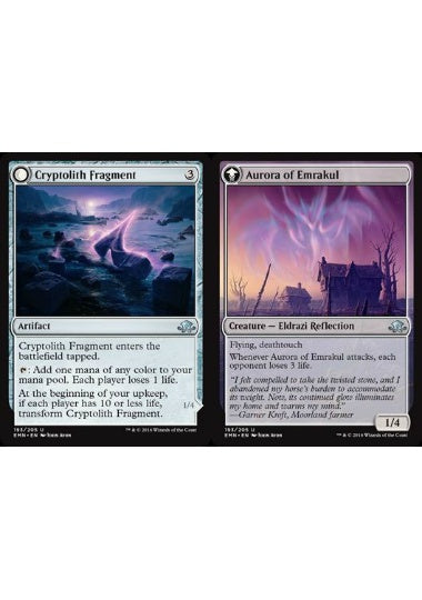 (英)【Foil】謎の石の断片 / Cryptolith Fragment - エムラクールのオーロラ / Aurora of Emrakul【EMN】 No.193