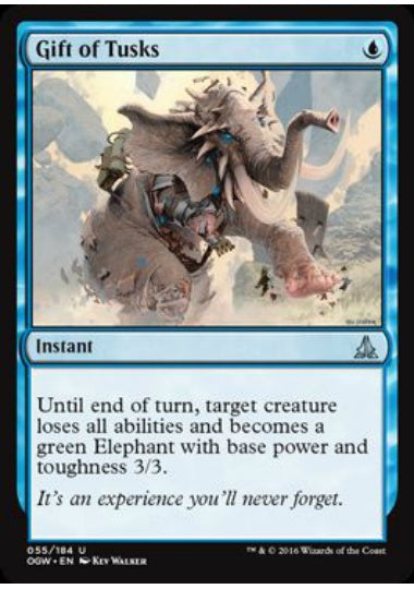 (英)【Foil】牙の贈り物 / Gift of Tusks【OGW】 No.055