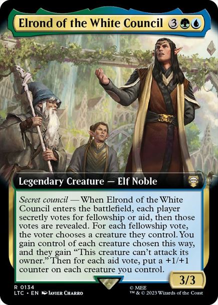 (英)白の会議のエルロンド / Elrond of the White Council ★拡張枠★ 【LTC】 No.134