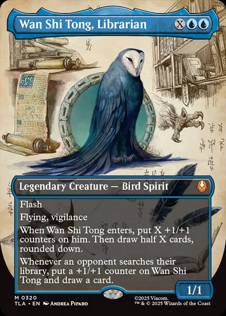 MTG 司書、ワン・シー・トン【プレリFoil】 英)【Foil】司書、ワン・シー・トン / Wan Shi Tong, Librarian