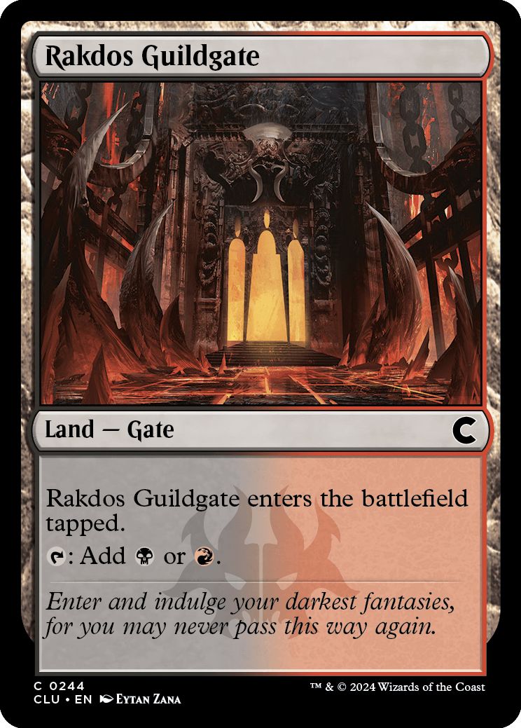 (英)ラクドスのギルド門 / Rakdos Guildgate【CLU】 No.244