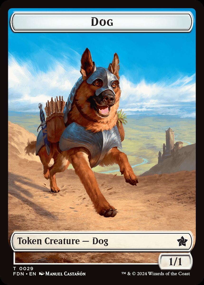 (英)犬トークン / Dog Token No.029 - ビーストトークン / Beast Token【FDN-TOKEN】 Starter Collection収録 No.033