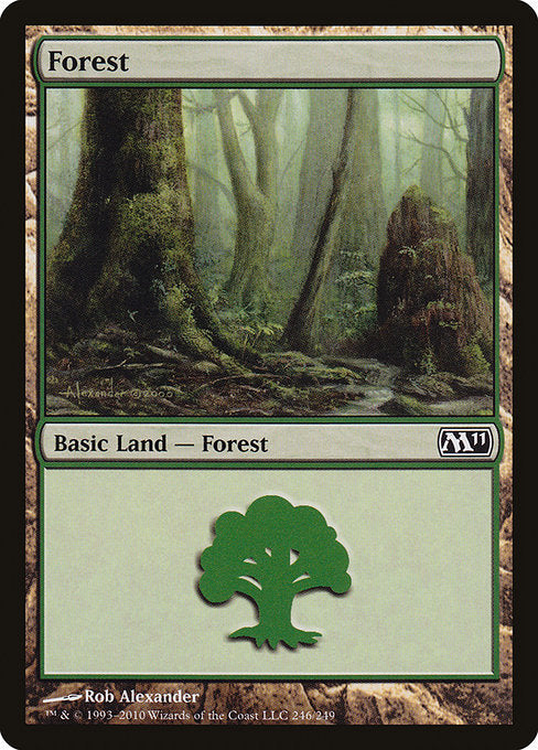 (英)【Foil】森 / Forest【M11】 No.246