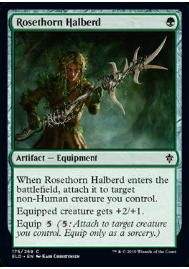 (英)薔薇棘の矛槍 / Rosethorn Halberd【ELD】 No.175