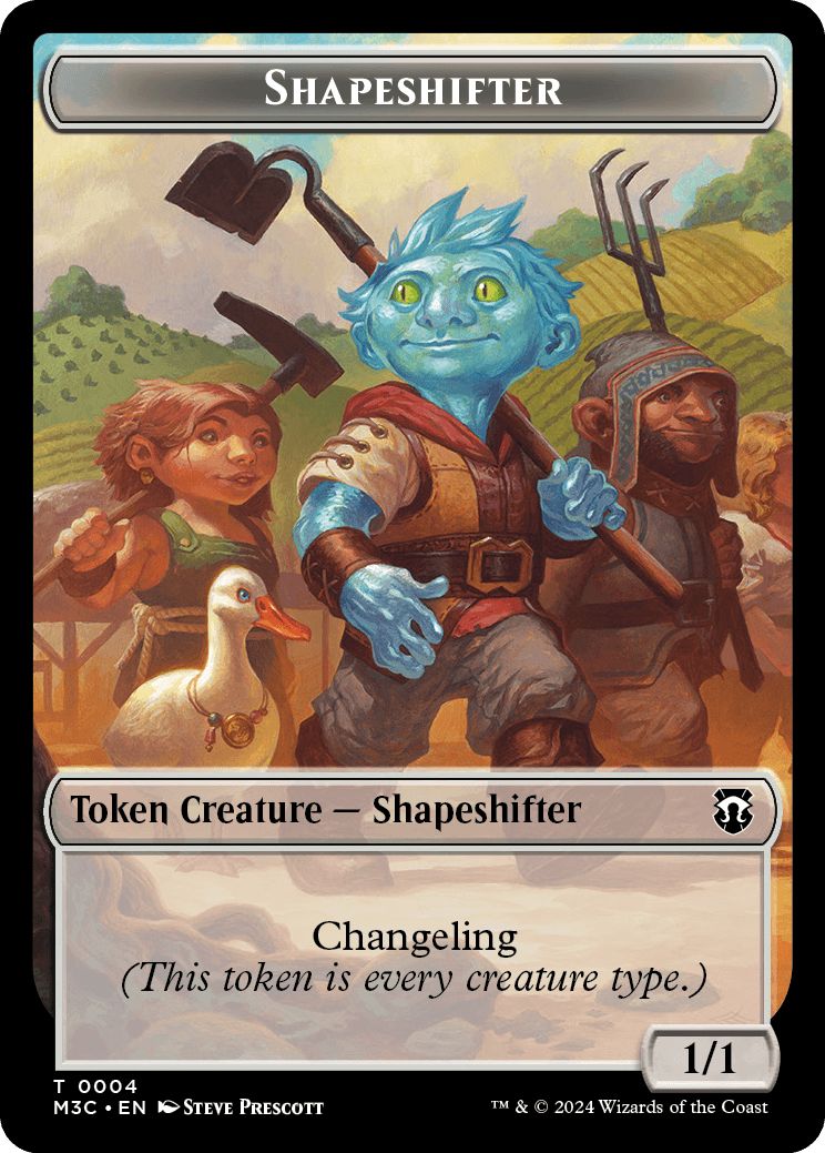 (英)多相の戦士トークン / Shapeshifter Token No.004 - コピートークン / Copy Token【M3C-TOKEN】 No.001