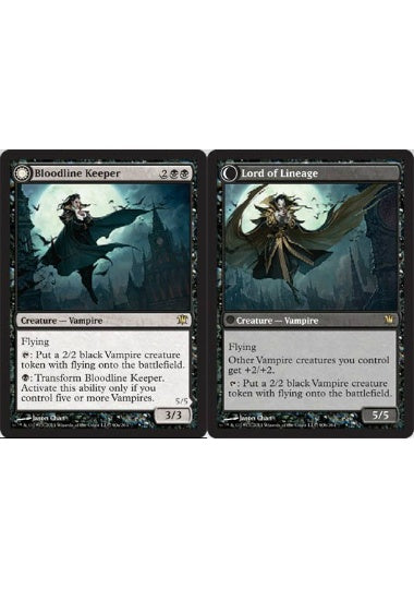 (英)【Foil】血統の守り手 / Bloodline Keeper - 系統の王 / Lord of Lineage【ISD】 No.090