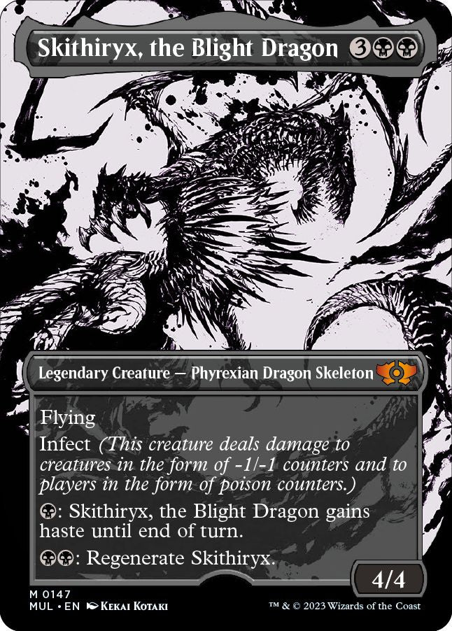 (英)【ハローFoil】荒廃のドラゴン、スキジリクス / Skithiryx, the Blight Dragon【MUL】 No.147