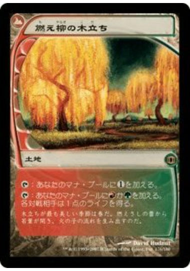 (日)【Foil】燃え柳の木立ち / Grove of the Burnwillows【FUT】 No.176