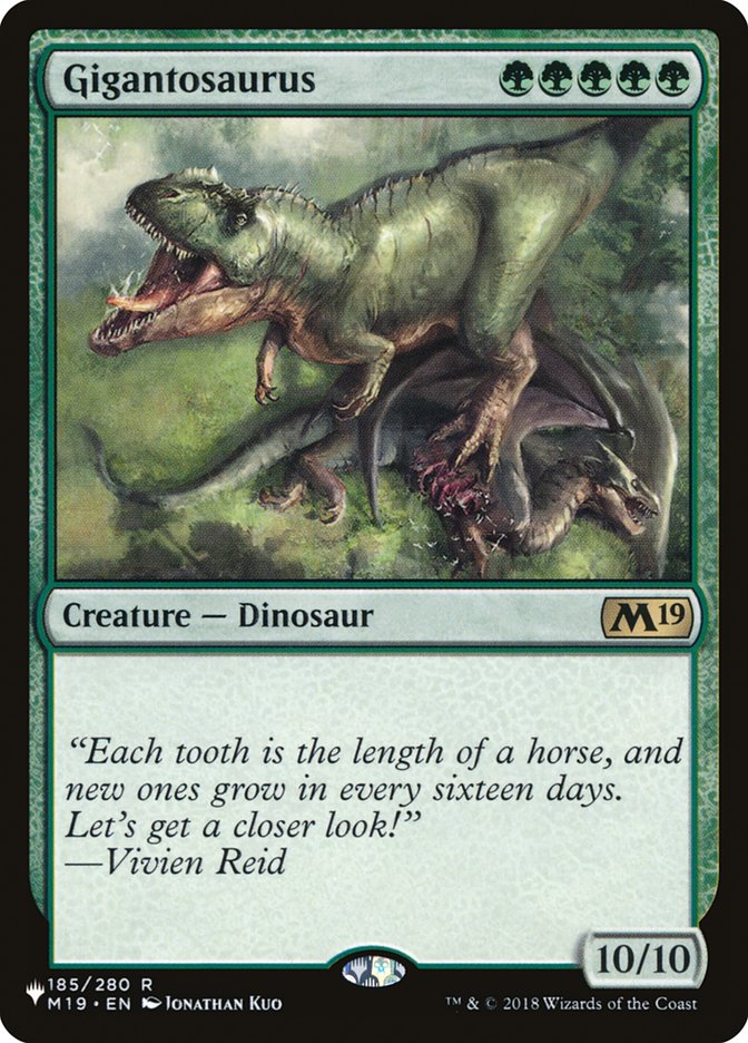 (英)ギガントサウルス / Gigantosaurus【M19】 PWシンボル付き再販 No.185