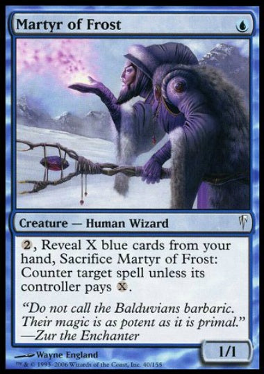 (英)【Foil】霜の殉教者 / Martyr of Frost【CSP】 No.040