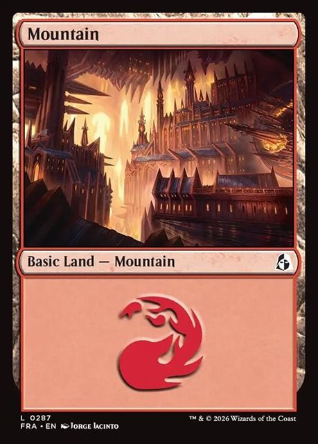 (英)【Foil】山 / Mountain【FRA】 No.287