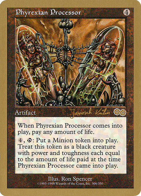 (英)ファイレクシアの処理装置 / Phyrexian Processor【WC00】 World Championship Decks 2000 Janosch Kuhn 金枠 No.081