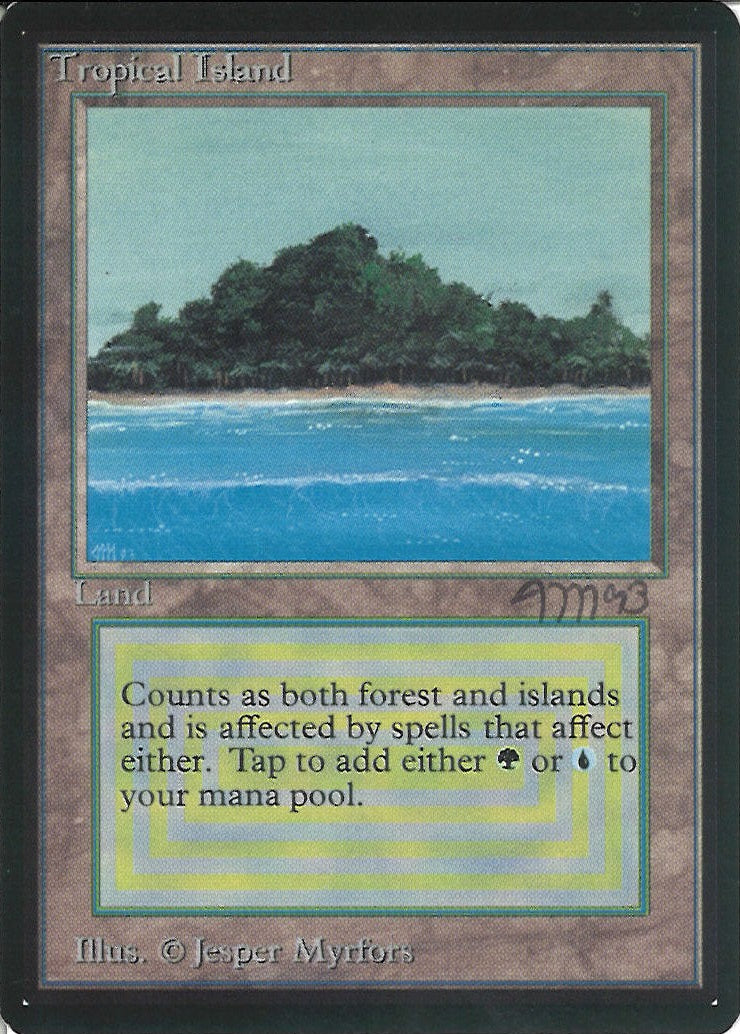 (英)Tropical Island【BETA】 No.284 サイン入り(1993年) [委託販売品]