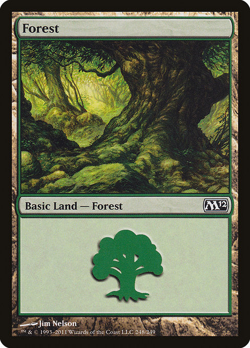 (英)【Foil】森 / Forest【M12】 No.248