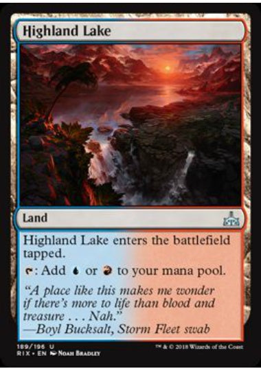 (英)【Foil】高地の湖 / Highland Lake【RIX】 No.189