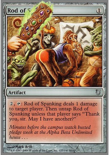(英)【Foil】Rod of Spanking 【UNH】 No.127