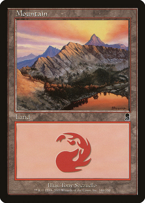 (英)【Foil】山 / Mountain【ODY】 No.346