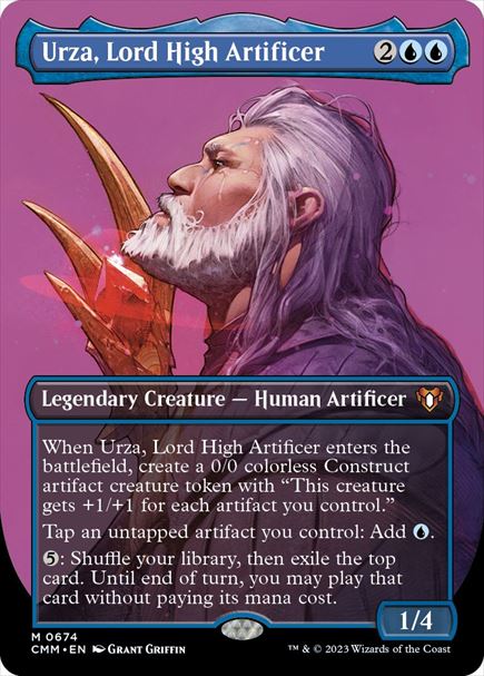 (英)【Foil】最高工匠卿、ウルザ / Urza, Lord High Artificer ★ボーダーレス★(プロファイル版) 【CMM】 No.0674